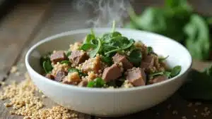 Lamm Quinoa Spinat Rezept