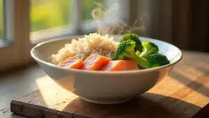 Lachs Reis Brokkoli Rezept