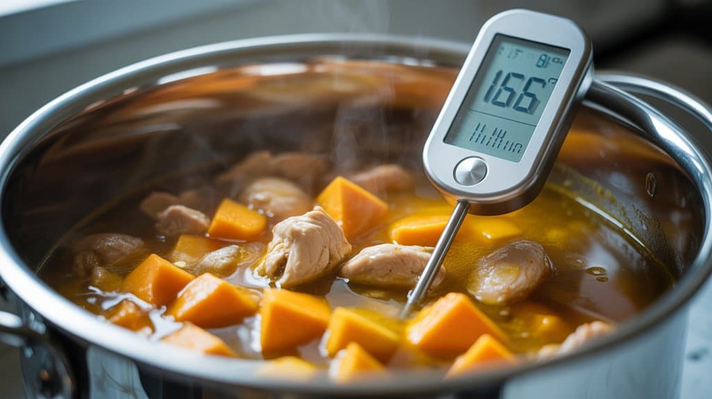 sichere Richtlinien zum Kochen von Hähnchen