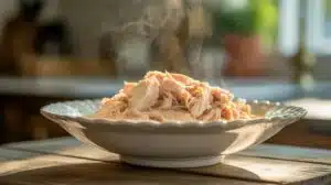 köstliche Hühnchen-Mahlzeit Katzen