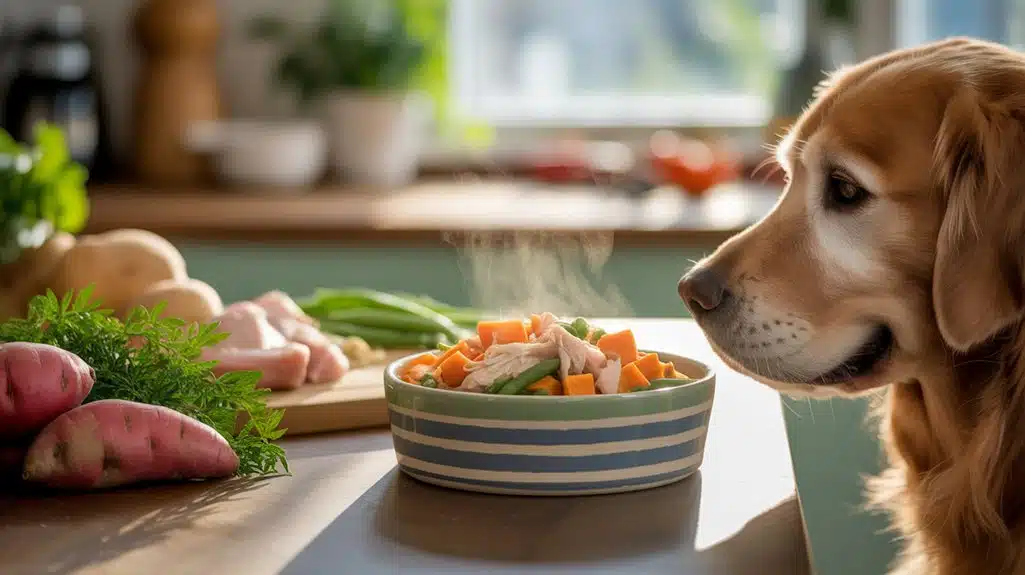 Bewegung für selbstgemachtes Haustierfutter