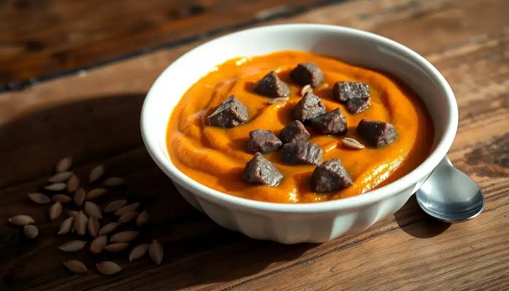 hausgemachte nahrhafte Katzenmahlzeit