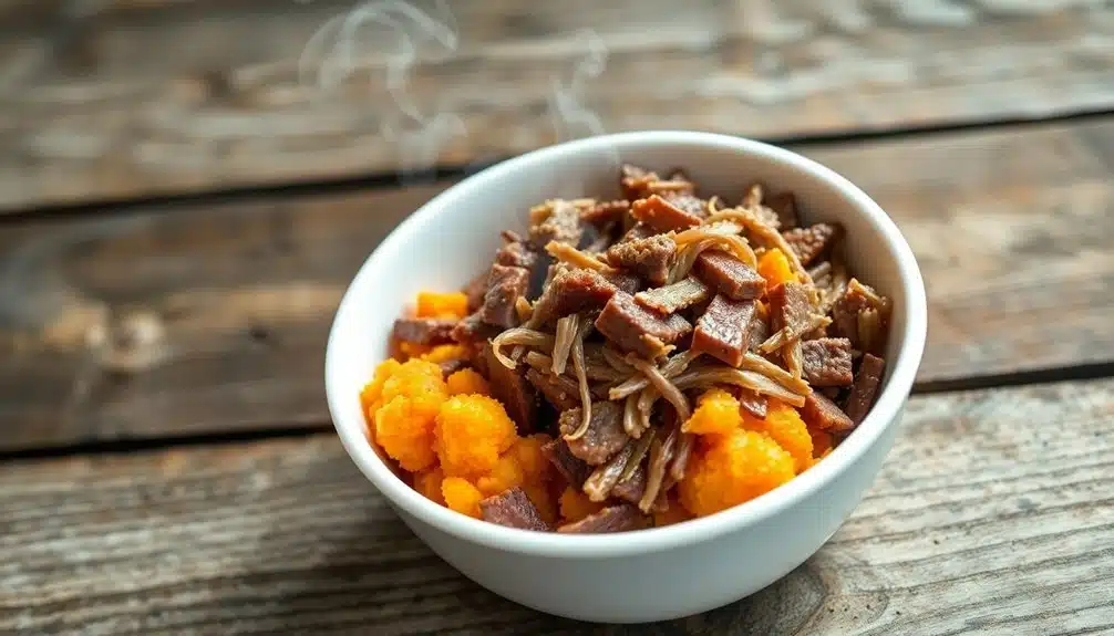 hausgemachte nahrhafte Katzenmahlzeiten