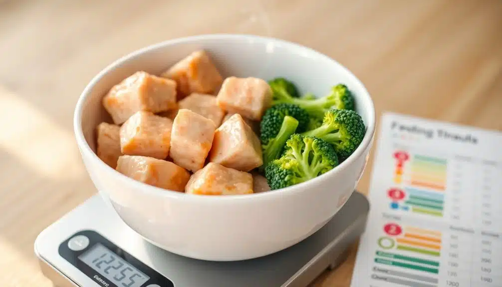 Portionsgrößen für Katzen