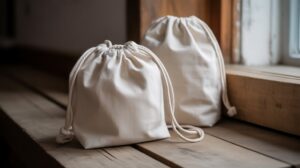 stilvolle Baumwoll-Zugbeutel