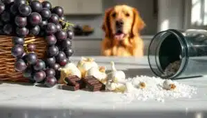 schädliche Lebensmittel für Haustiere