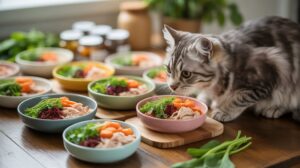 hausgemachte Mahlzeiten für Katzen