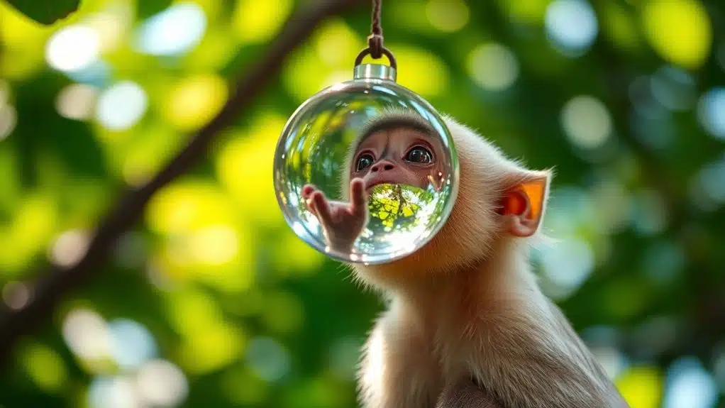 jenseits von Spiegeln erkennt Selbstbewusstsein