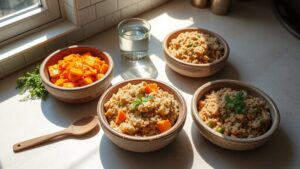 herzhafte hausgemachte Hundefutter