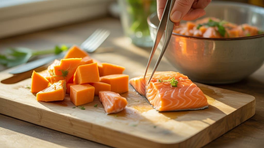 Fisch vor dem Kochen entgräten