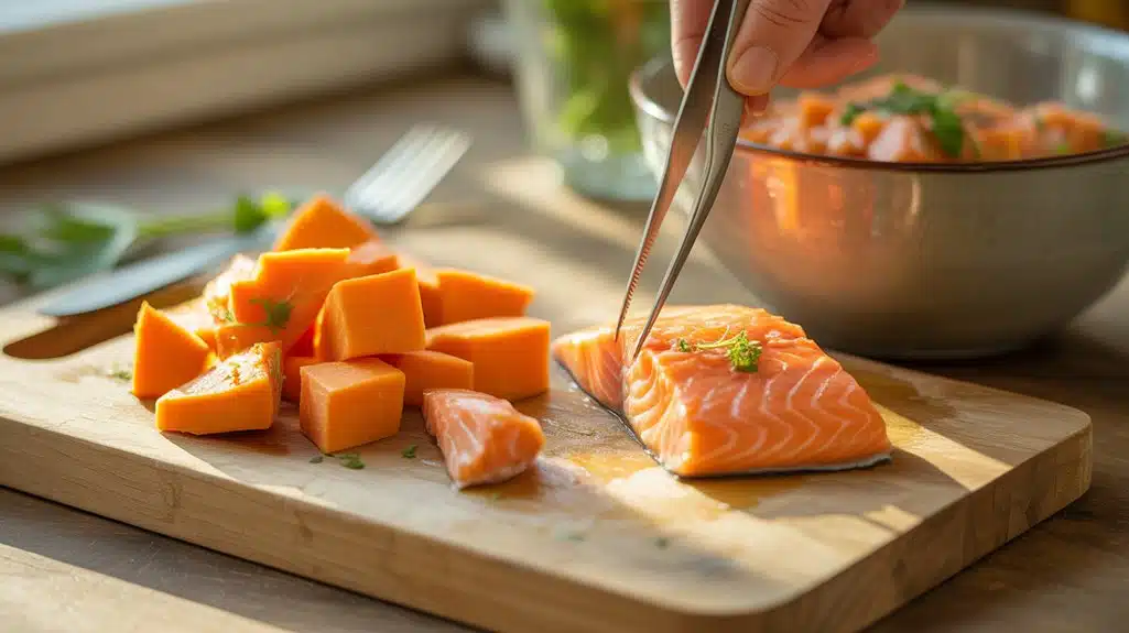 Fisch vor dem Kochen entgräten