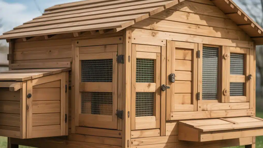 Langlebiger handgefertigter Holzhühnerstall