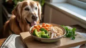 Hausgemachte nahrhafte Hundemahlzeiten