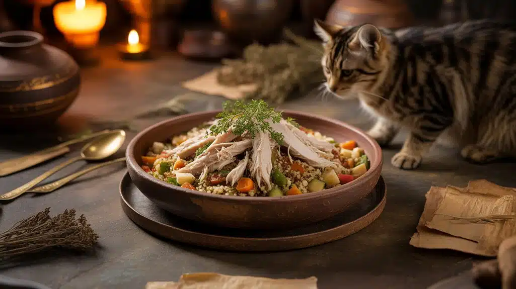 Wilde proteinbasierte Katzendiät