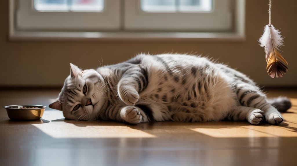 Übergewichtige Katzen reduzieren ihre Bewegung