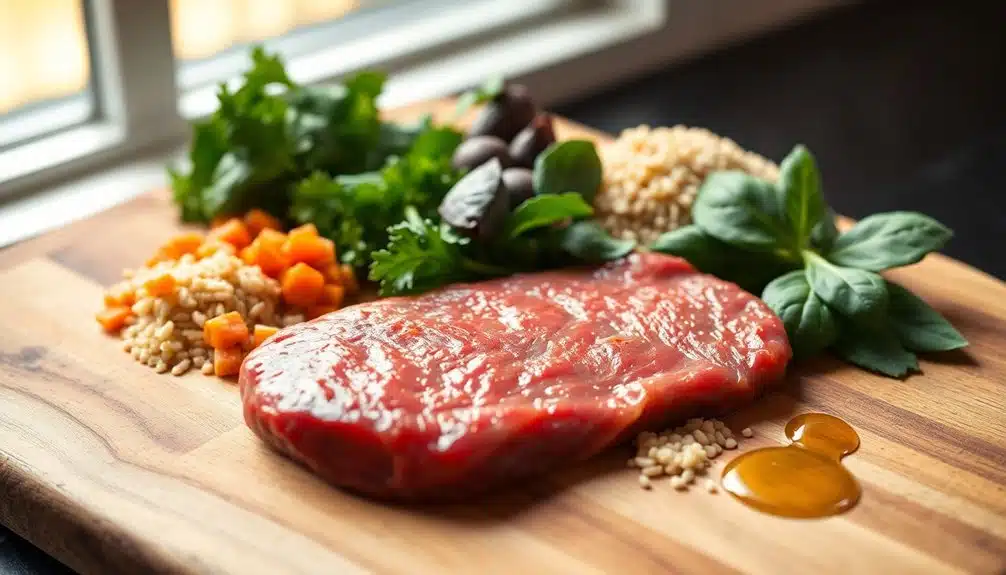 ausgewogene nährstoffreiche Proteinschüssel