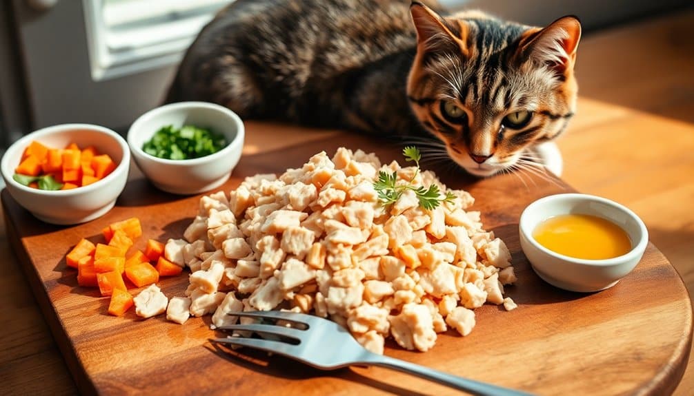 Hausgemachte Katzenmahlzeiten Truthahn