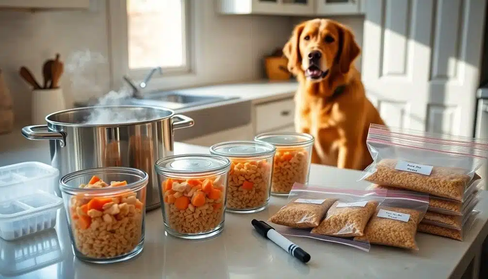 Batch-Kochen sicheres Einfrieren