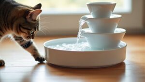 lovpet Katzenbrunnen mit Wasser