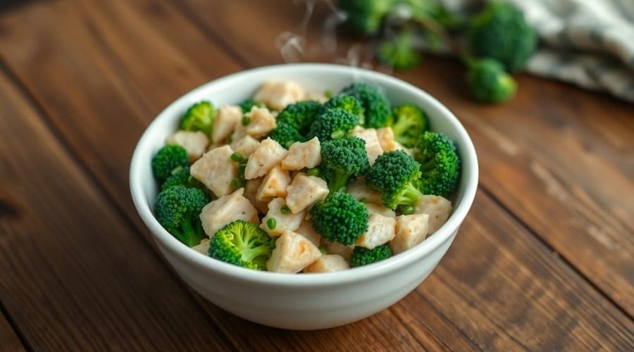 Hähnchen-Brokkoli-Mischung