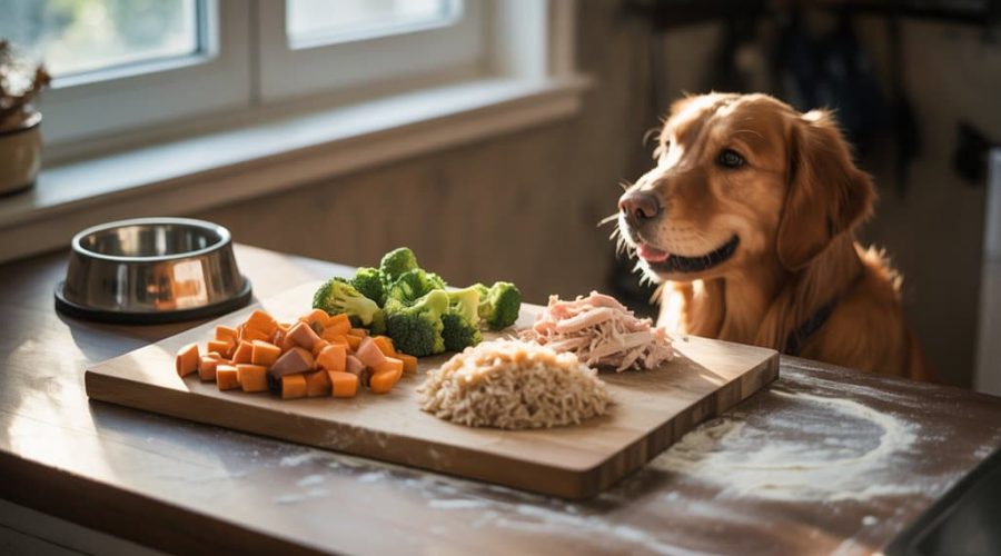 Gesundes selbstgemachtes Hundefutter