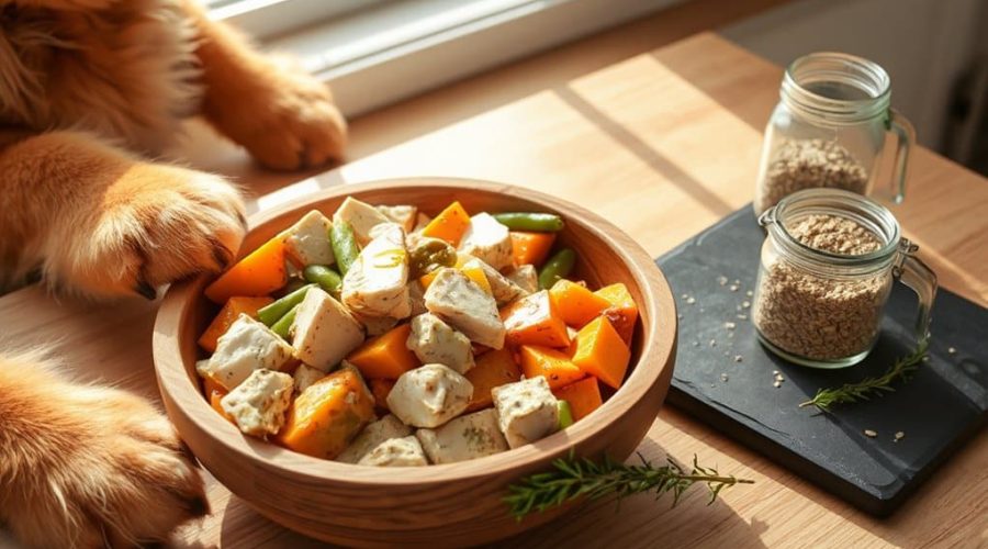 hausgemachte ausgewogene Hundediät