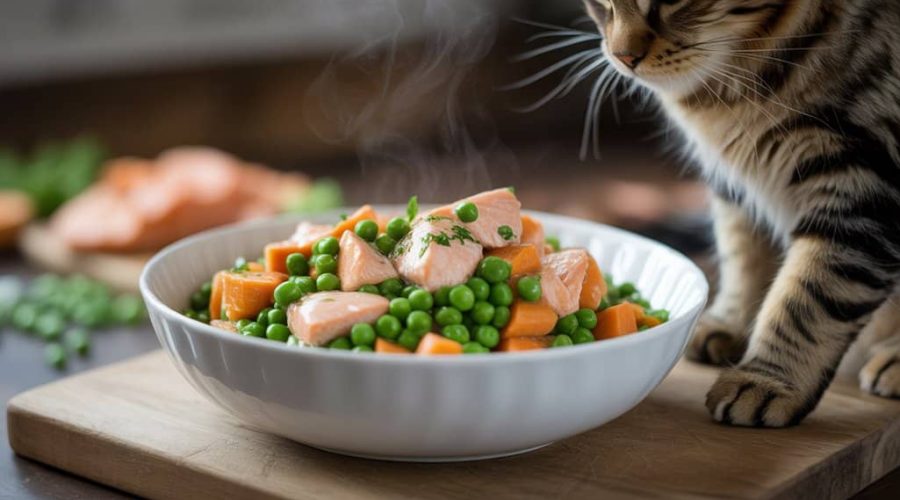 hausgemachtes nahrhaftes Katzenfutter hausgemachtes nahrhaftes Katzenfutter