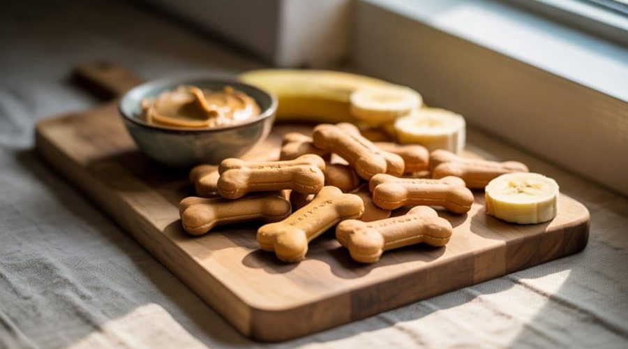 hausgemachte Erdnussbutter-Banane